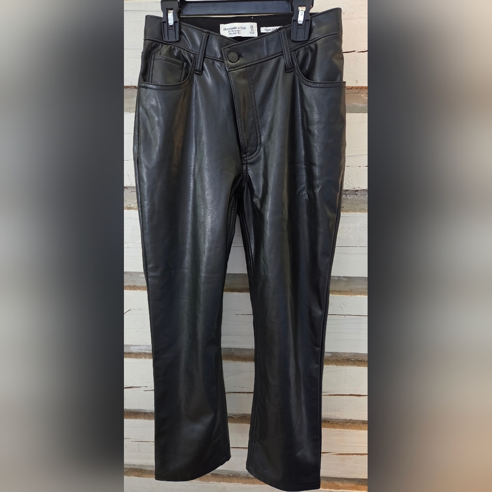 A&F Vegan leather pants